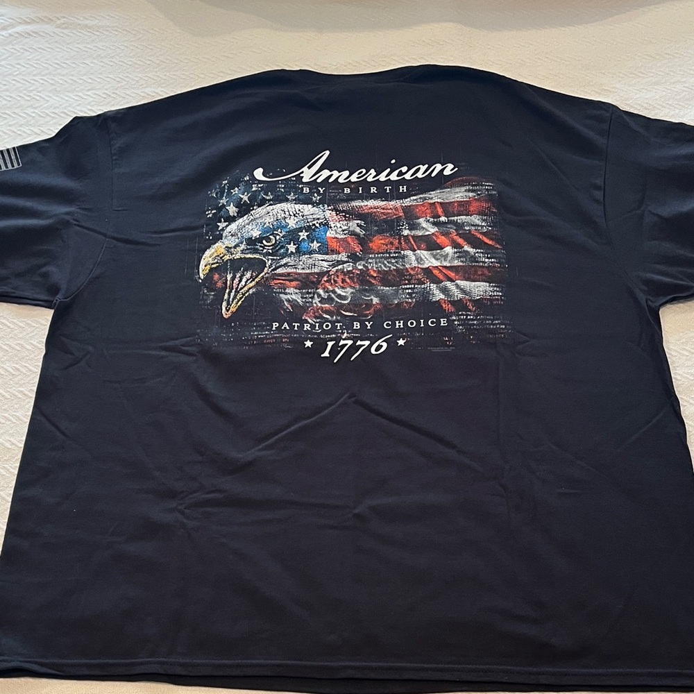 Black Patriotic Eagle Tee